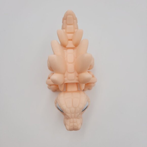 3D Printed Articulated Dinosaur - Stegosaurus - Peach - PLA‎ Filament - Picture 7 of 12